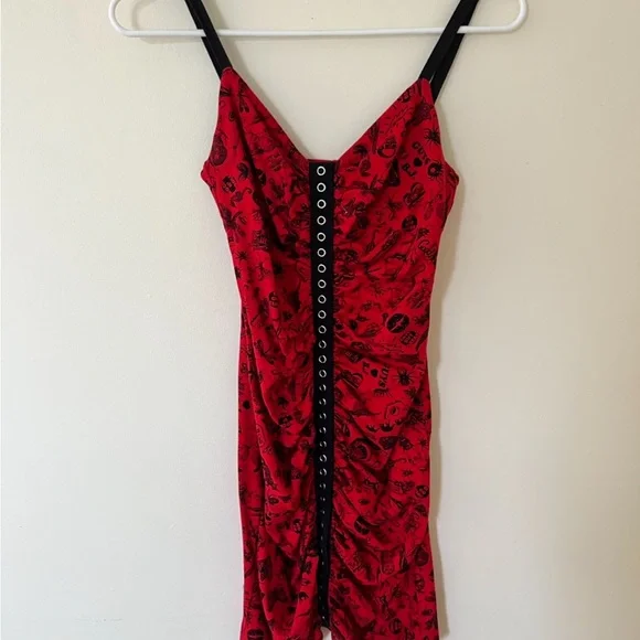 - bug print leggings and dress. Y2K Vintage Betsey Johnson - Picture 2 of 9